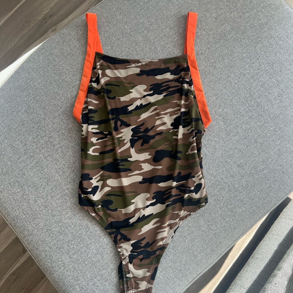 Superdown Camo Bodysuit